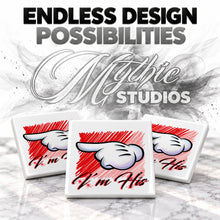 F035 Hand ceramic coaster by Mythic Airbrush, original Air-Volution design — product image 6