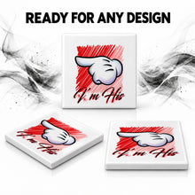 F035 Hand ceramic coaster by Mythic Airbrush, original Air-Volution design — product image 7