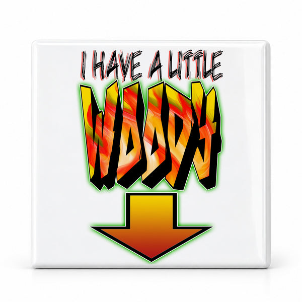 F036 Arrow ceramic coaster by Mythic Airbrush, original Air-Volution design — main image