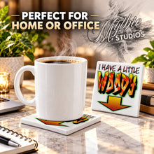F036 Arrow ceramic coaster by Mythic Airbrush, original Air-Volution design — product image 4