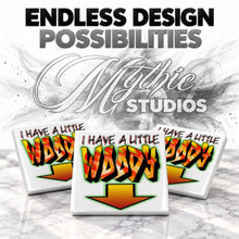 F036 Arrow ceramic coaster by Mythic Airbrush, original Air-Volution design — product image 6