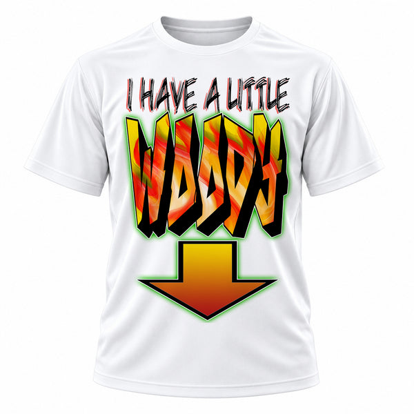 Personalized Arrow T-Shirt, front-view T-shirt mockup featuring custom Air-Volution artwork by Mythic Airbrush