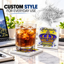 F043 King Crown ceramic coaster — PT01 photo