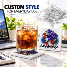 F044 Unity American Flag ceramic coaster — PT01 photo