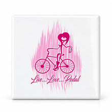 F049 Bicycle ceramic coaster — MAIN photo