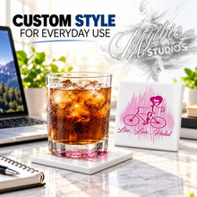 F049 Bicycle ceramic coaster — PT01 photo