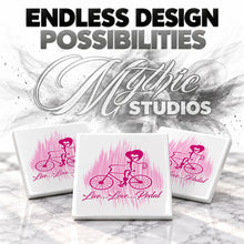 F049 Bicycle ceramic coaster — PT05 photo