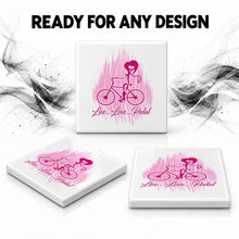 F049 Bicycle ceramic coaster — PT06 photo