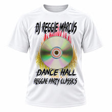 Personalized CD DJ T-Shirt, front-view T-shirt mockup featuring custom Air-Volution artwork by Mythic Airbrush