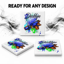F062 Toy Water Gun ceramic coaster — PT06 photo