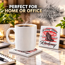 F064 Praying Hands ceramic coaster — PT03 photo