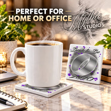 F066 Wedding Ring ceramic coaster — PT03 photo