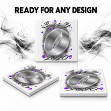 F066 Wedding Ring ceramic coaster — PT06 photo