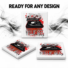 F069 DJ Record Mixer ceramic coaster — PT06 photo