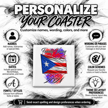 F071 Puerto Rico Flag ceramic coaster — PT04 photo