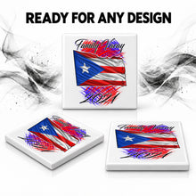 F071 Puerto Rico Flag ceramic coaster — PT06 photo