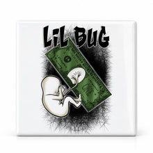 F073 Baby Money Girl ceramic coaster — MAIN photo