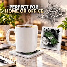 F073 Baby Money Girl ceramic coaster — PT03 photo