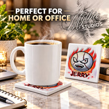 G001 Baseball ceramic coaster by Mythic Airbrush, original Air-Volution design — product image 4