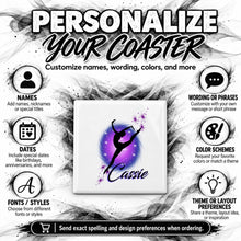 G007 Dancer ceramic coaster by Mythic Airbrush, original Air-Volution design — product image 5