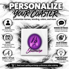 G008 Ballet Shoes ceramic coaster by Mythic Airbrush, original Air-Volution design — product image 5