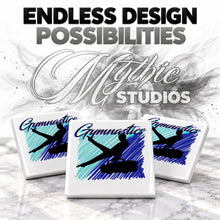 G013 Gymnastics ceramic coaster by Mythic Airbrush, original Air-Volution design — product image 6