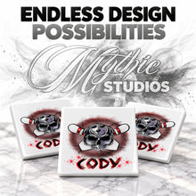 G017 Bowling ceramic coaster by Mythic Airbrush, original Air-Volution design — product image 6