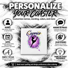 G018 Dancer ceramic coaster by Mythic Airbrush, original Air-Volution design — product image 5