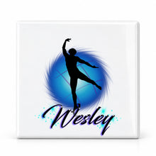 G019 Dance ceramic coaster by Mythic Airbrush, original Air-Volution design — main image