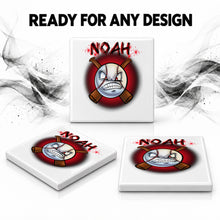 G020 Baseball ceramic coaster by Mythic Airbrush, original Air-Volution design — product image 7
