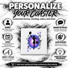 G026 Cheer ceramic coaster by Mythic Airbrush, original Air-Volution design — product image 5