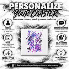G033 Cheerleading ceramic coaster by Mythic Airbrush, original Air-Volution design — product image 5
