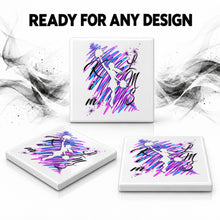 G033 Cheerleading ceramic coaster by Mythic Airbrush, original Air-Volution design — product image 7