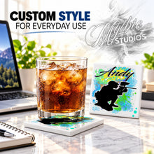 G043 Paintball ceramic coaster — PT01 photo