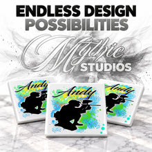 G043 Paintball ceramic coaster — PT05 photo