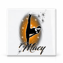 G046 Dance Girl ceramic coaster — MAIN photo