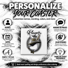 H017 Boy Bunny Character ceramic coaster by Mythic Airbrush, original Air-Volution design — product image 5