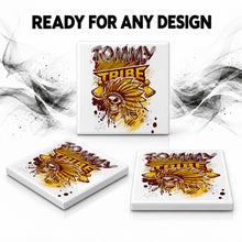H049 Skull Logo ceramic coaster by Mythic Airbrush, original Air-Volution design — product image 7