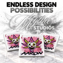 H052 Wicked Clown ceramic coaster by Mythic Airbrush, original Air-Volution design — product image 6