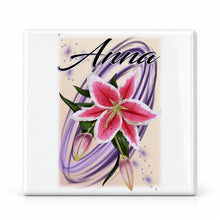 H055 Flower ceramic coaster — MAIN photo