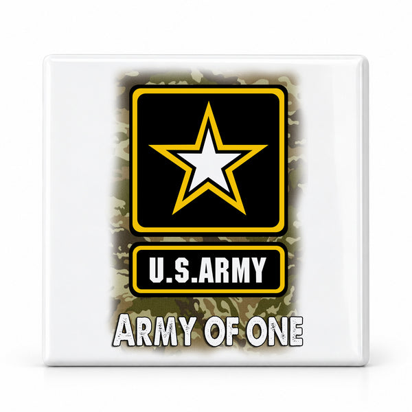 H056 Military Service Inspired ceramic coaster — MAIN photo