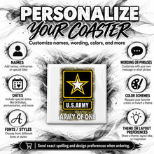 H056 Military Service Inspired ceramic coaster — PT04 photo