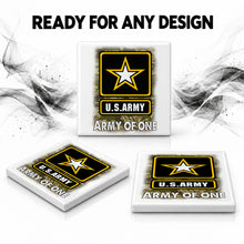 H056 Military Service Inspired ceramic coaster — PT06 photo