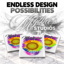 H057 Sunflower ceramic coaster — PT05 photo