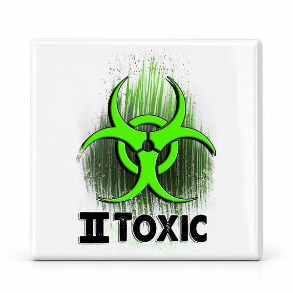 H059 Toxic Logo ceramic coaster — MAIN photo