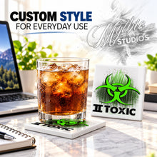 H059 Toxic Logo ceramic coaster — PT01 photo