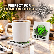 H059 Toxic Logo ceramic coaster — PT03 photo