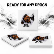 I006 Angry Bear ceramic coaster by Mythic Airbrush, original Air-Volution design — product image 7