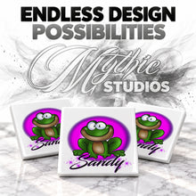 I015 Frog ceramic coaster by Mythic Airbrush, original Air-Volution design — product image 6