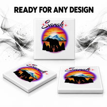 I020 Bear ceramic coaster by Mythic Airbrush, original Air-Volution design — product image 7